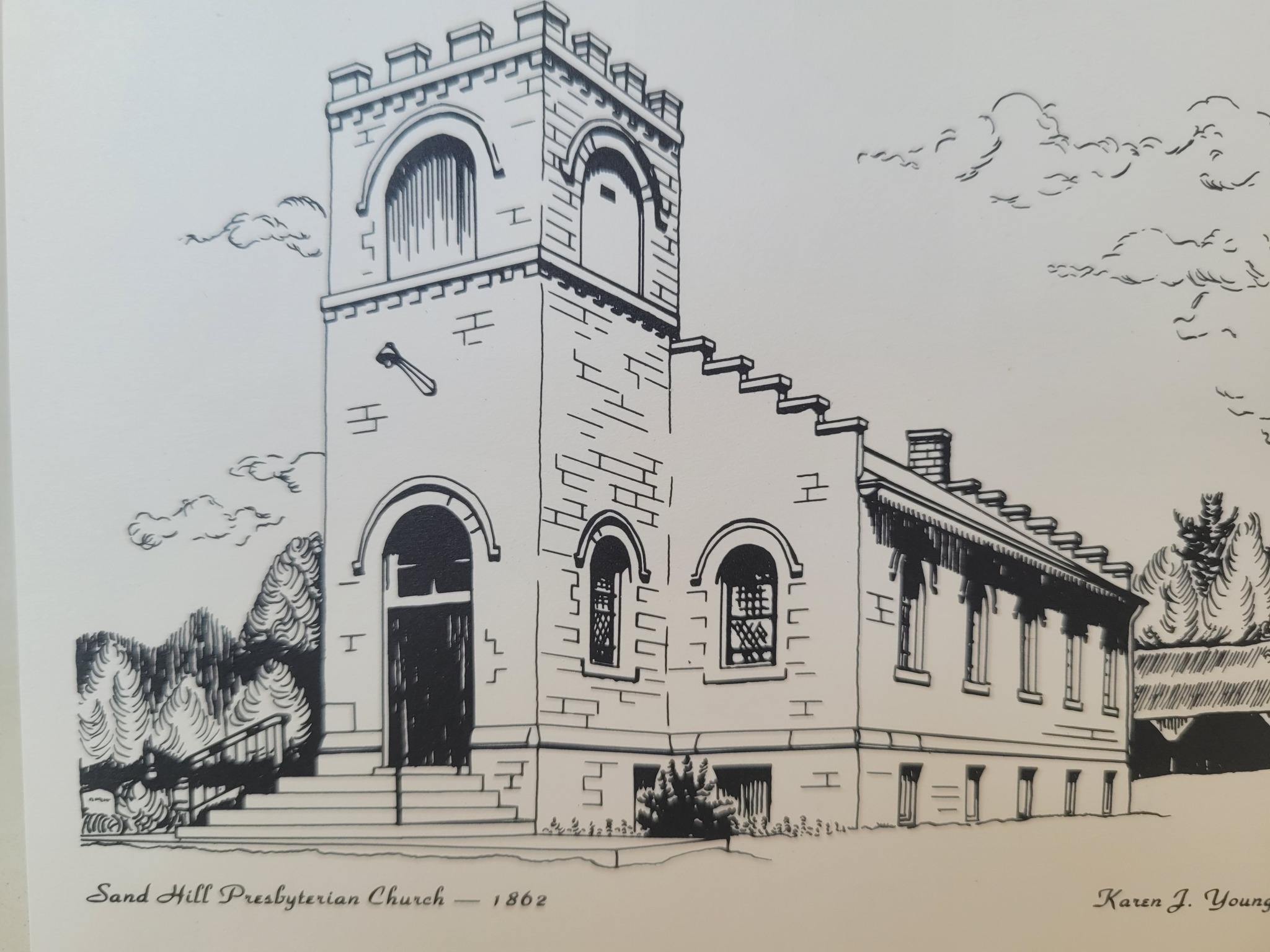Historic image of Sand Hill Presbyterian Church